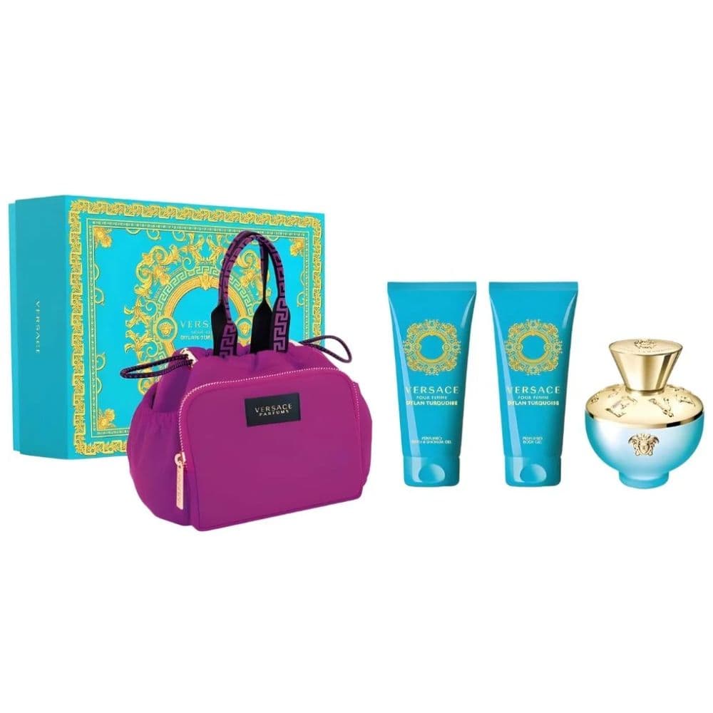 PERFUME VERSACE POUR FEMME DYLAN TURQUESA KIT FEMININO EDT 100ML