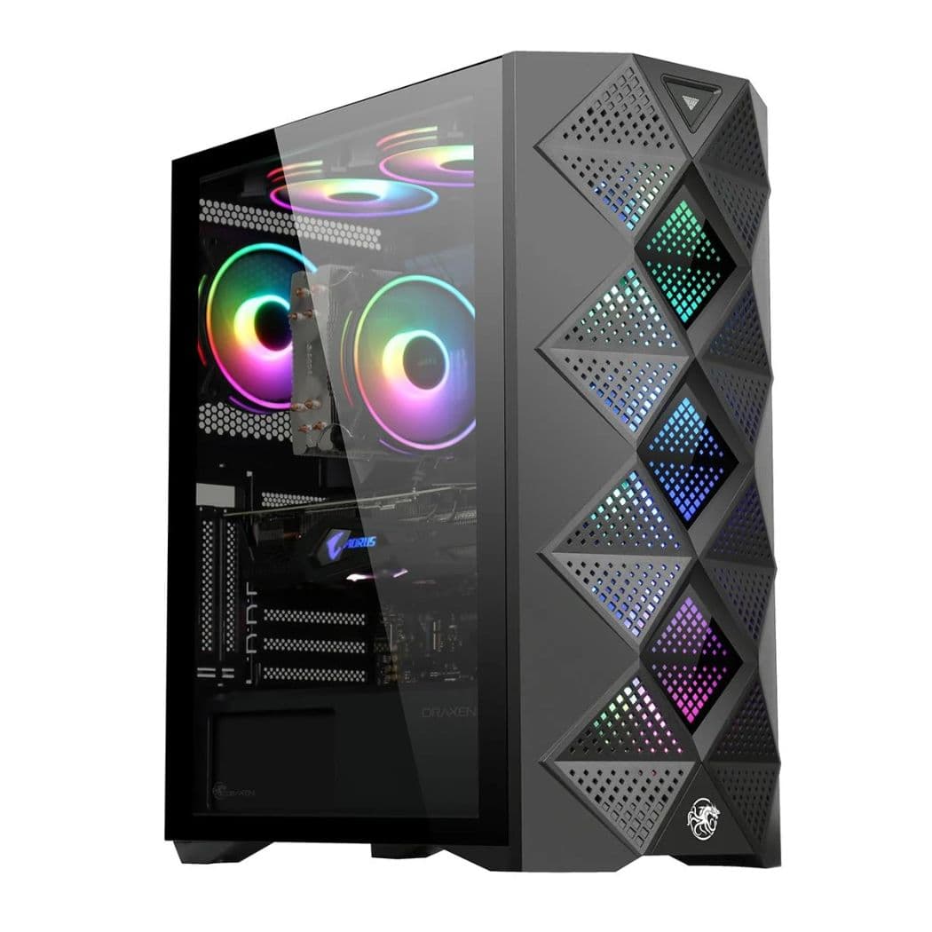 GABINETE GAMER ATX ITHNAN ARGB DRAXEN PRETO