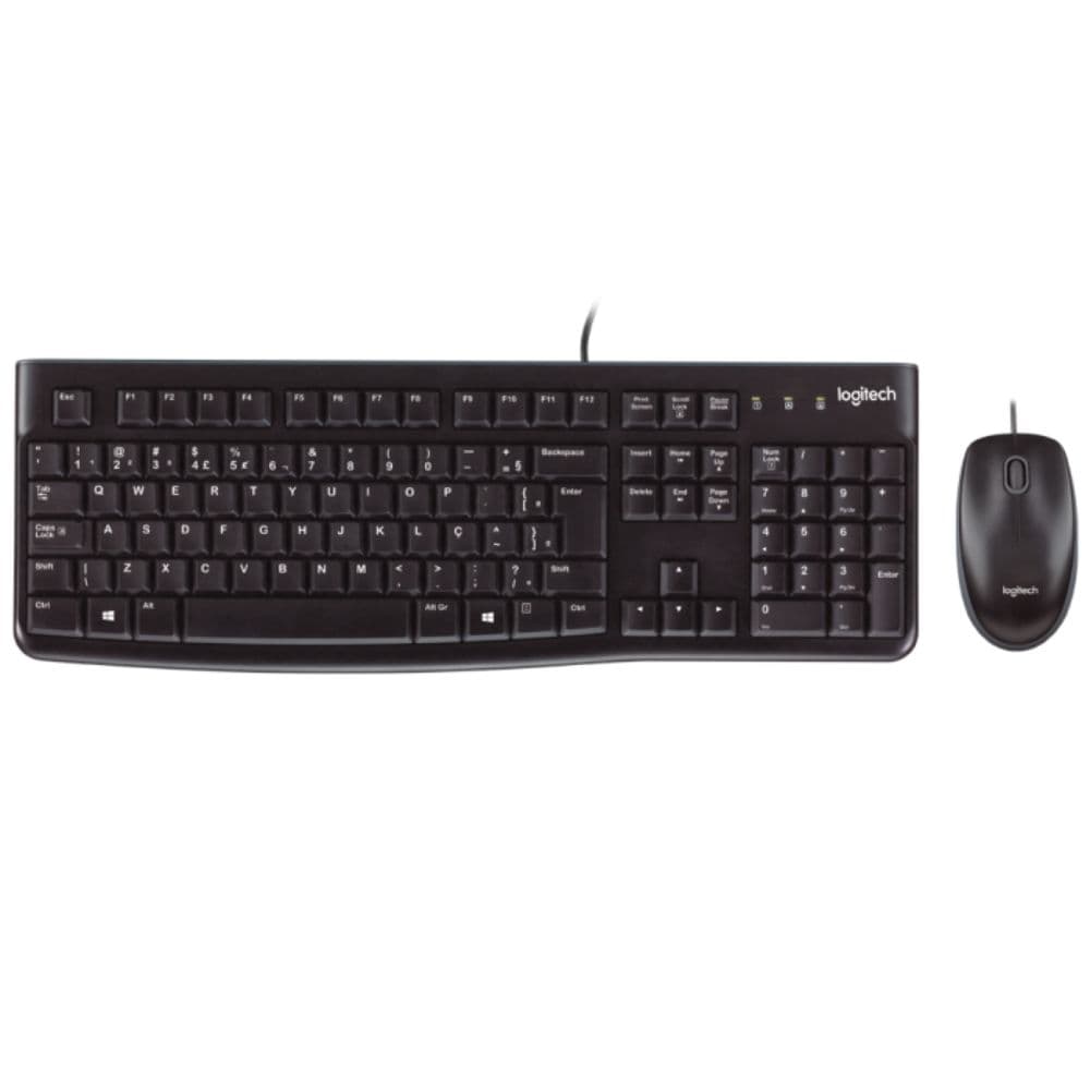 TECLADO E MOUSE USB MK120 LOGITECH PRETO