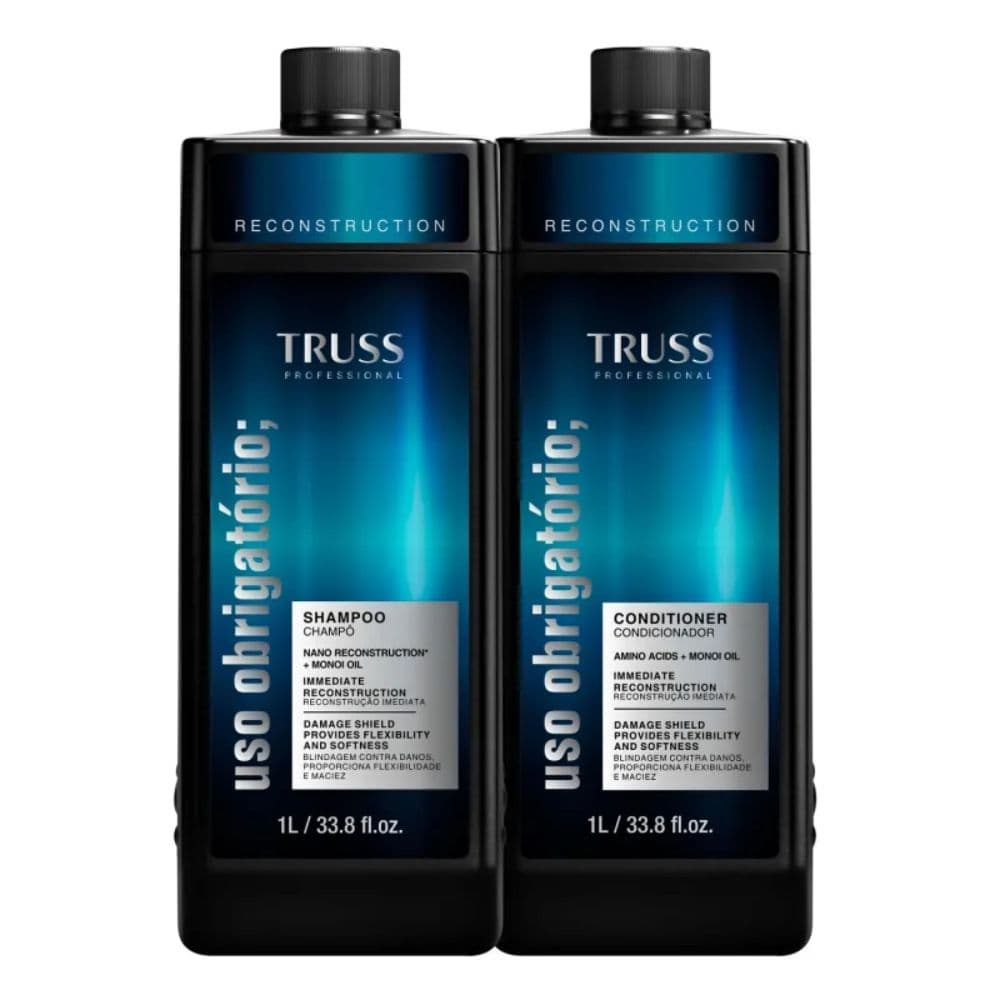 SHAMPOO E CONDICIONADOR TRUSS USO OBRIGATORIO RECONSTRUCTION 1 LITRO