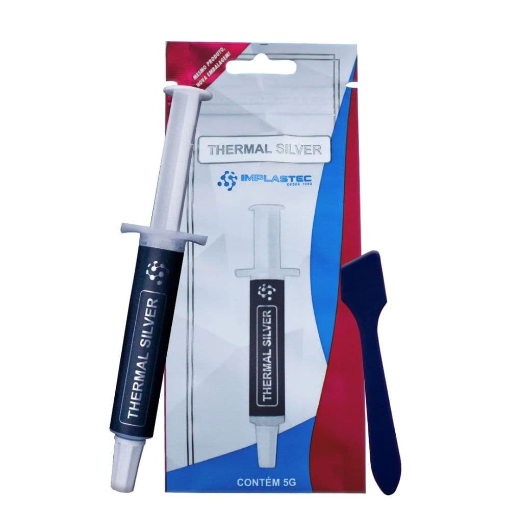 PASTA TÉRMICA THERMAL SILVER SERINGA 2G PRATA IMPLASTEC