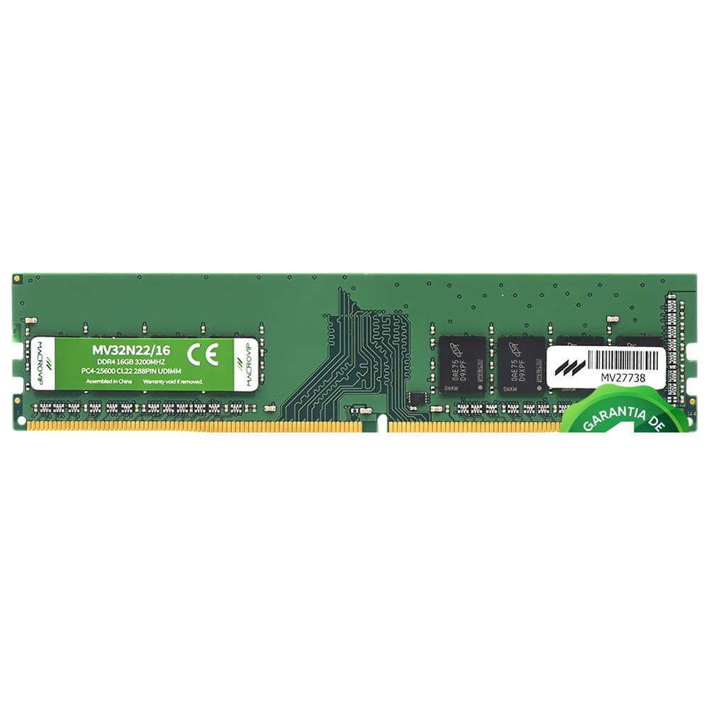 MEMÓRIA DDR4 16GB PC3200 MACROVIP MV32N2216/16