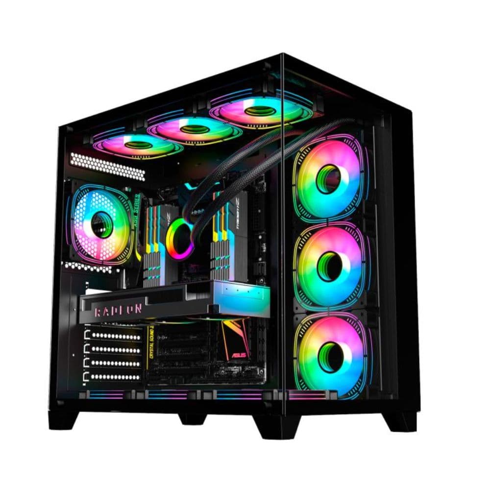 GABINETE GAMER ATX AQUARIO CG-02J1 K-MEX PRETO