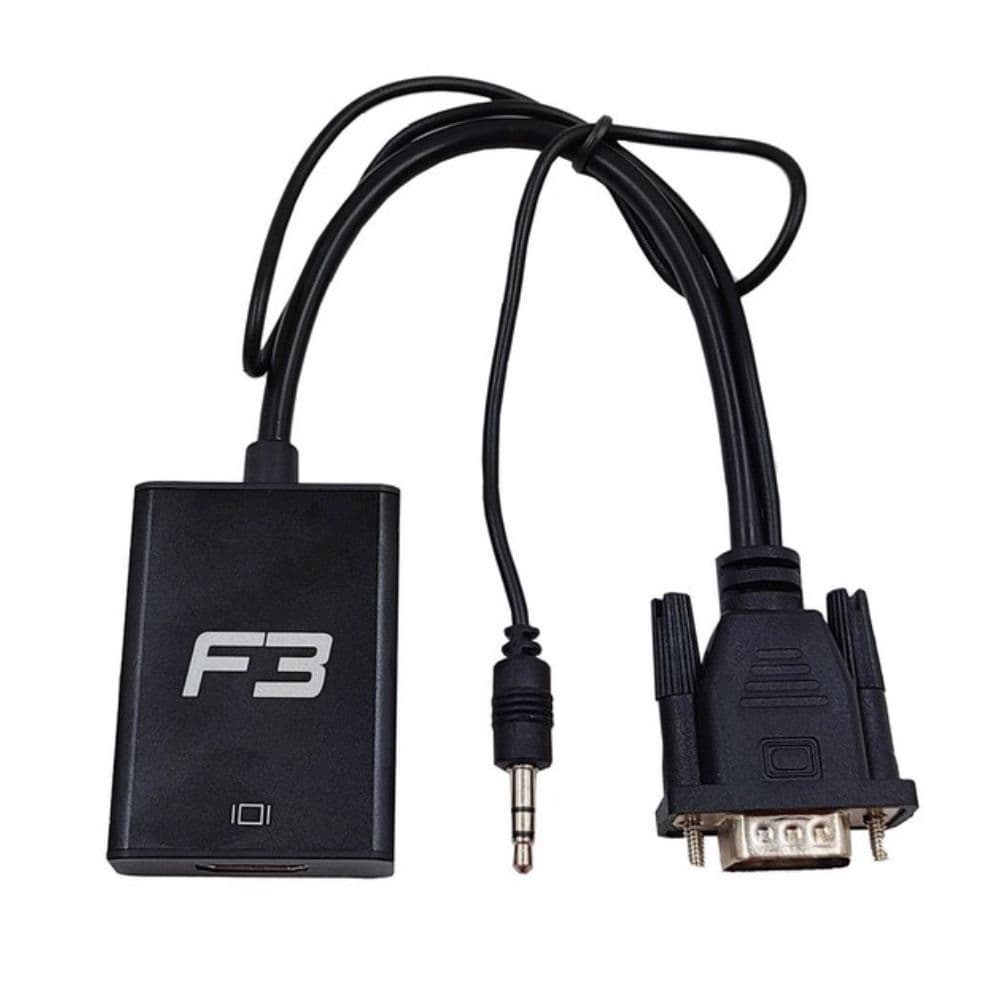 CABO ADAPTADOR CONVERSOR VGA X HDMI JC AD VGA 01 F3