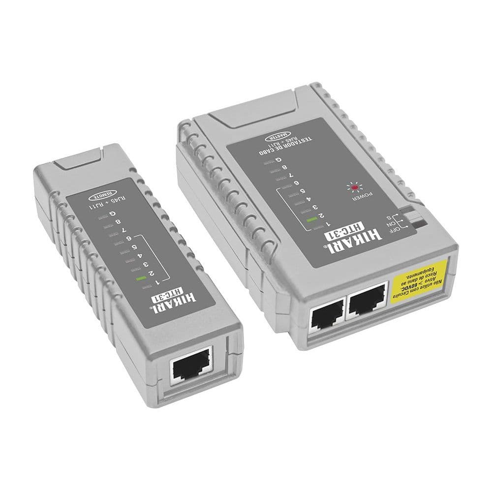 TESTADOR DE CABOS LAN RJ-11 E RJ-45 HTC-31 HIKARI