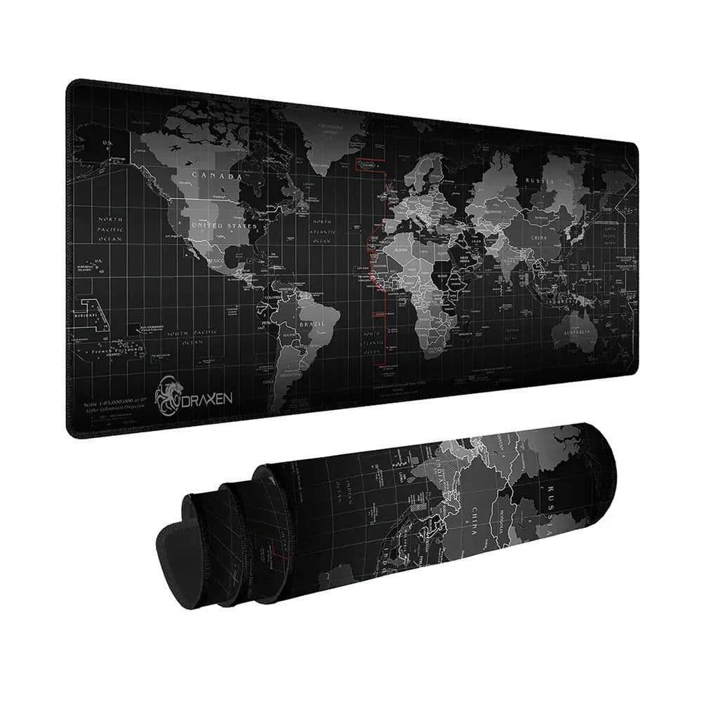 MOUSE PAD GAMER DN44 300x600x2MM DRAXEN PRETO
