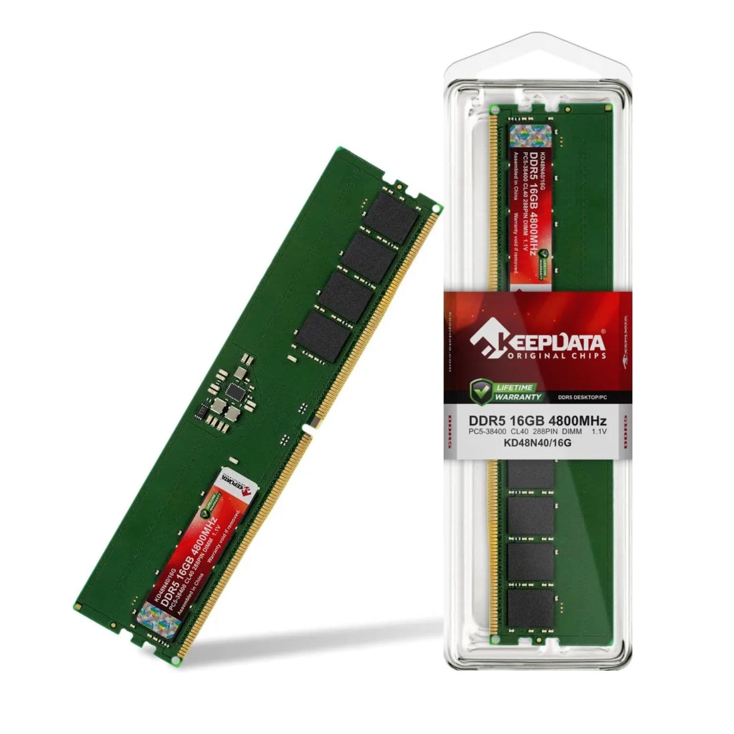 MEMÓRIA DDR5 16GB PC4800 KEEPDATA KD48N40/16G