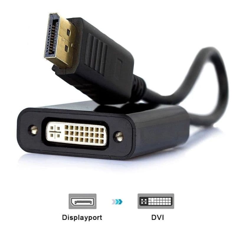 ADAPTADOR CONVERSOR DISPLAYPORT X DVI-I JC-CB-DDVI 612 F3