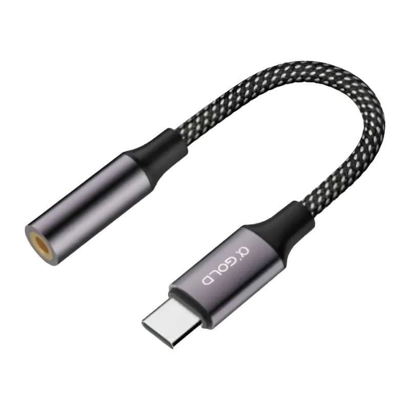 CABO ADAPTADOR TIPO C PARA FONE DE OUVIDO P2 TOMATE