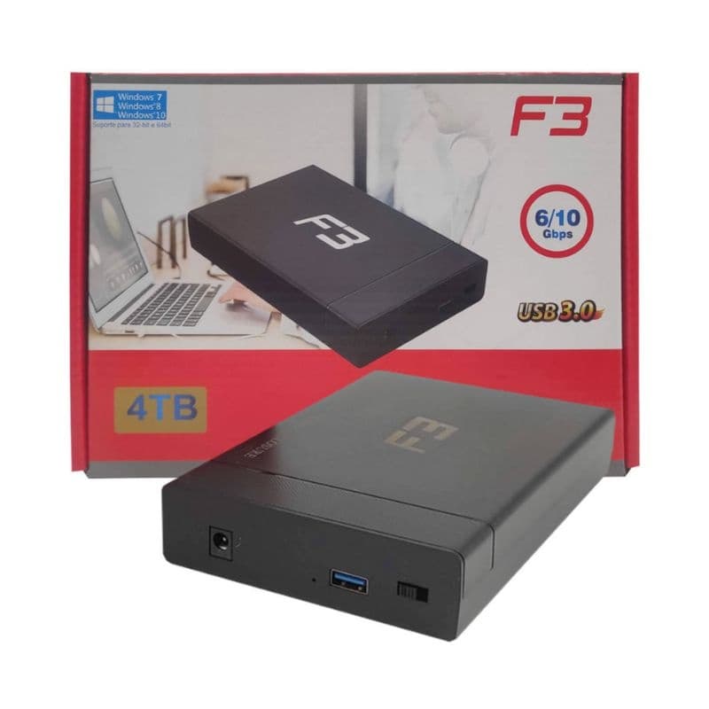 GAVETA USB PARA HD SATA 3.5 USB 2.0 JC-CS F3