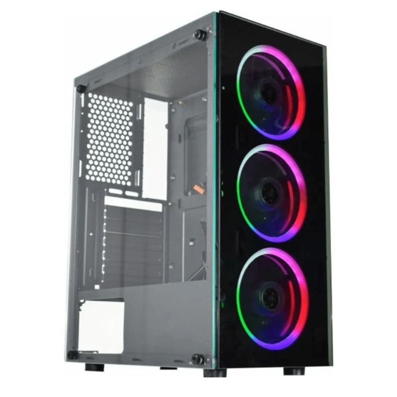 GABINETE GAMER ATX CG-10W5 LED 3 FANS K-MEX