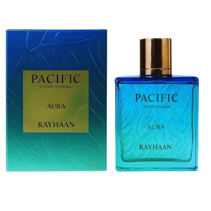PERFUME RAYHAAN PACIFIC AURA MASCULINO EDP 100ML ARABE