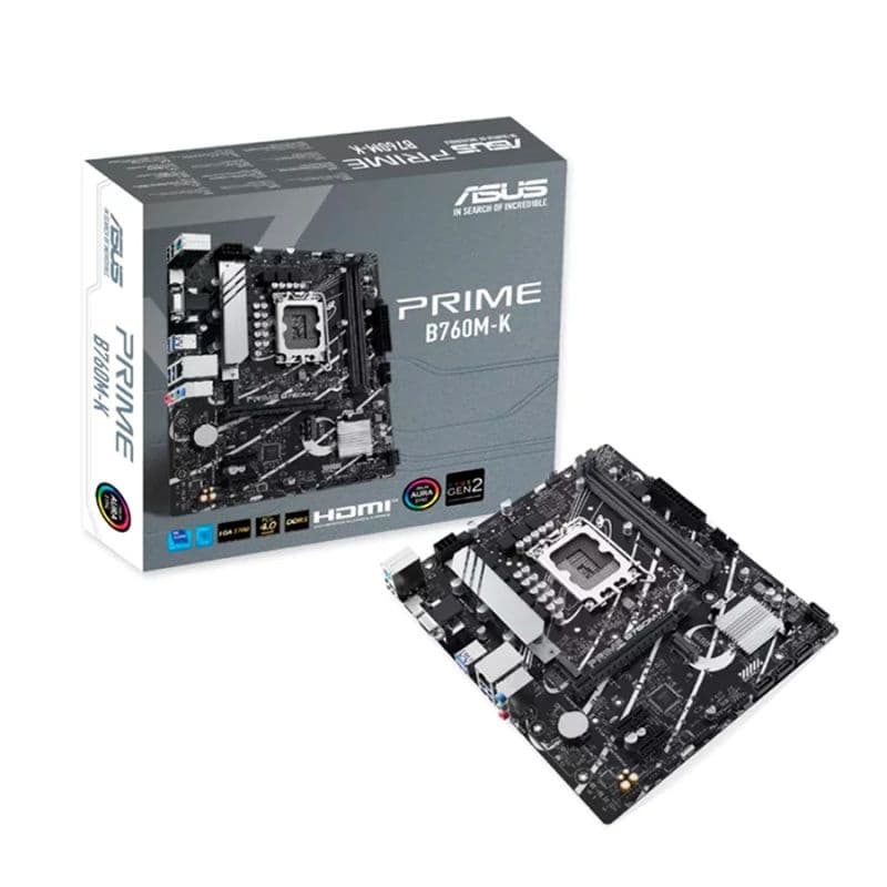 PLACA MÃE 1700 ASUS B760M K PRIME DDR5 /M.2/DP/HDMI/USB 3.2 12G 13G 14G