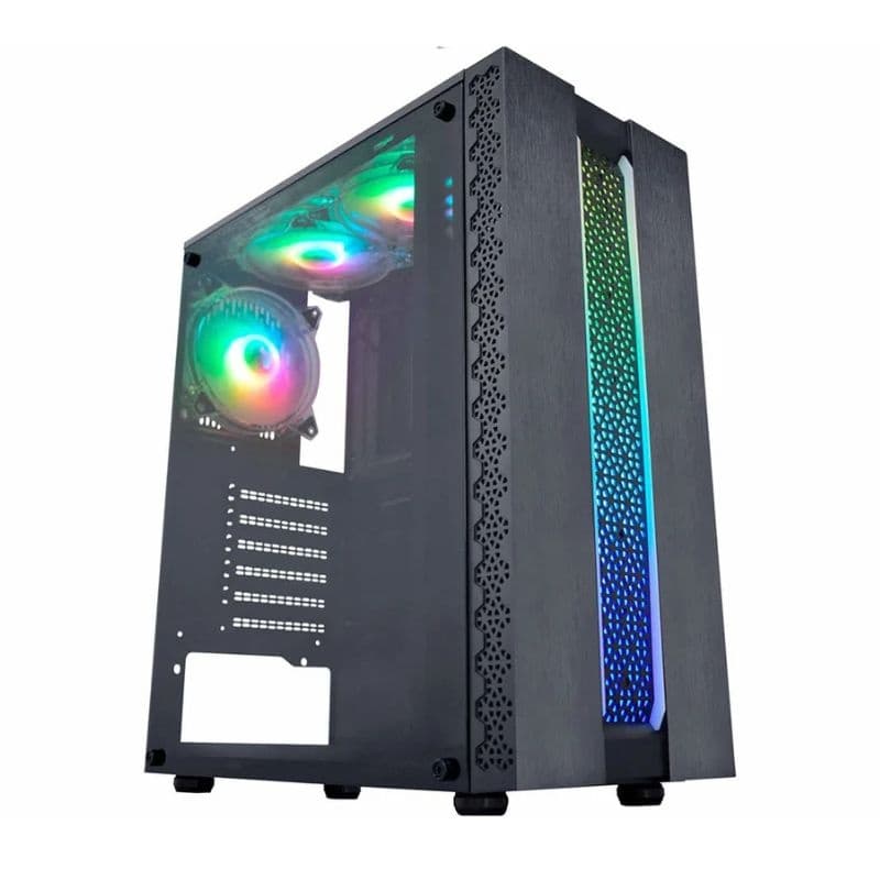 GABINETE GAMER ATX CG-42TP PAINEL FITA LED RGB K-MEX