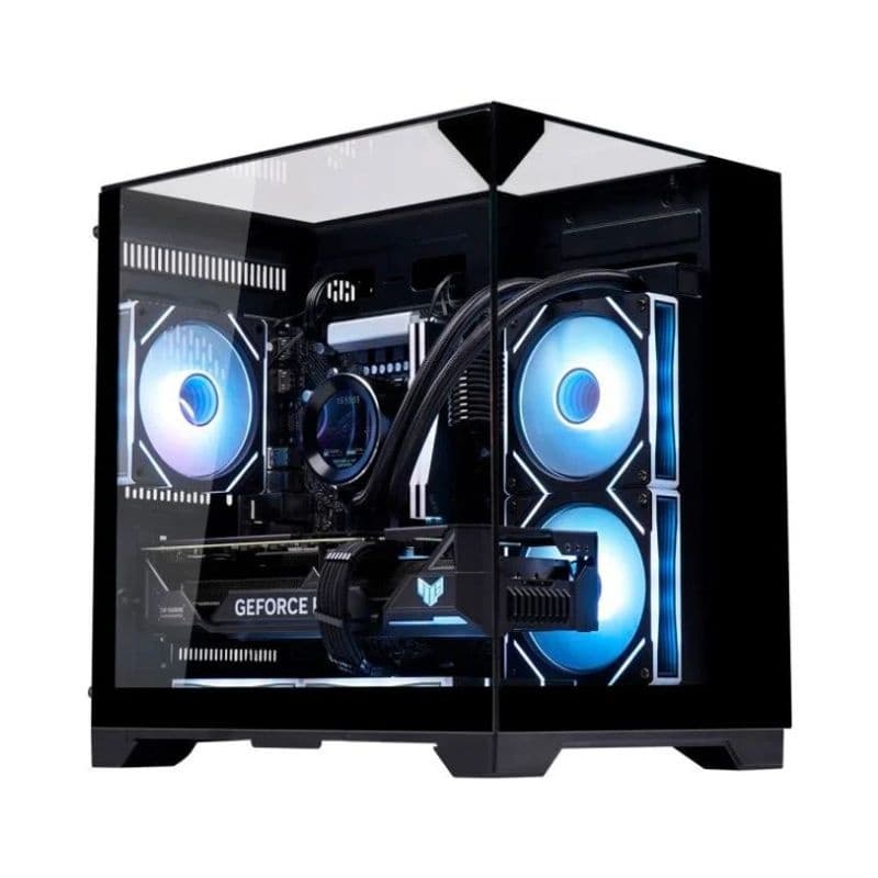 GABINETE GAMER MICRO ATX AQUARIO CG-K3DU VISÃO INFINITO K-MEX PRETO