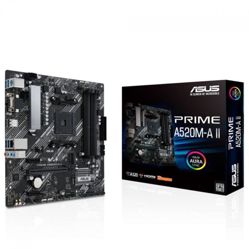 PLACA MÃE AM4 ASUS AMD A520M-A PRIME M.2/HDMI/VGA/DP/DDR4