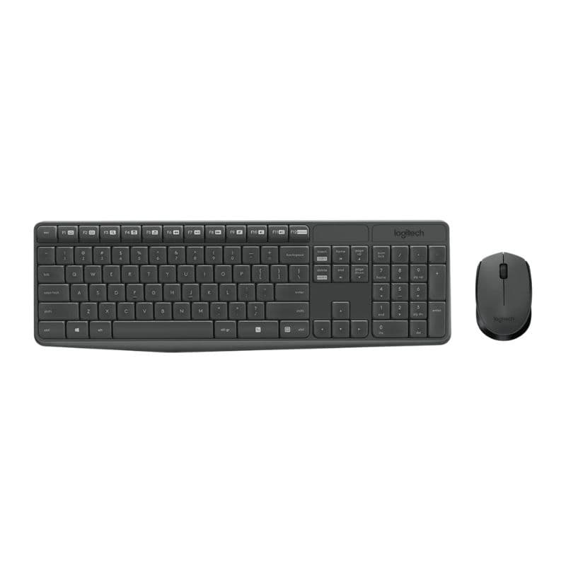 TECLADO E MOUSE SEM FIO LOGITECH WIRELESS MK235 PRETO