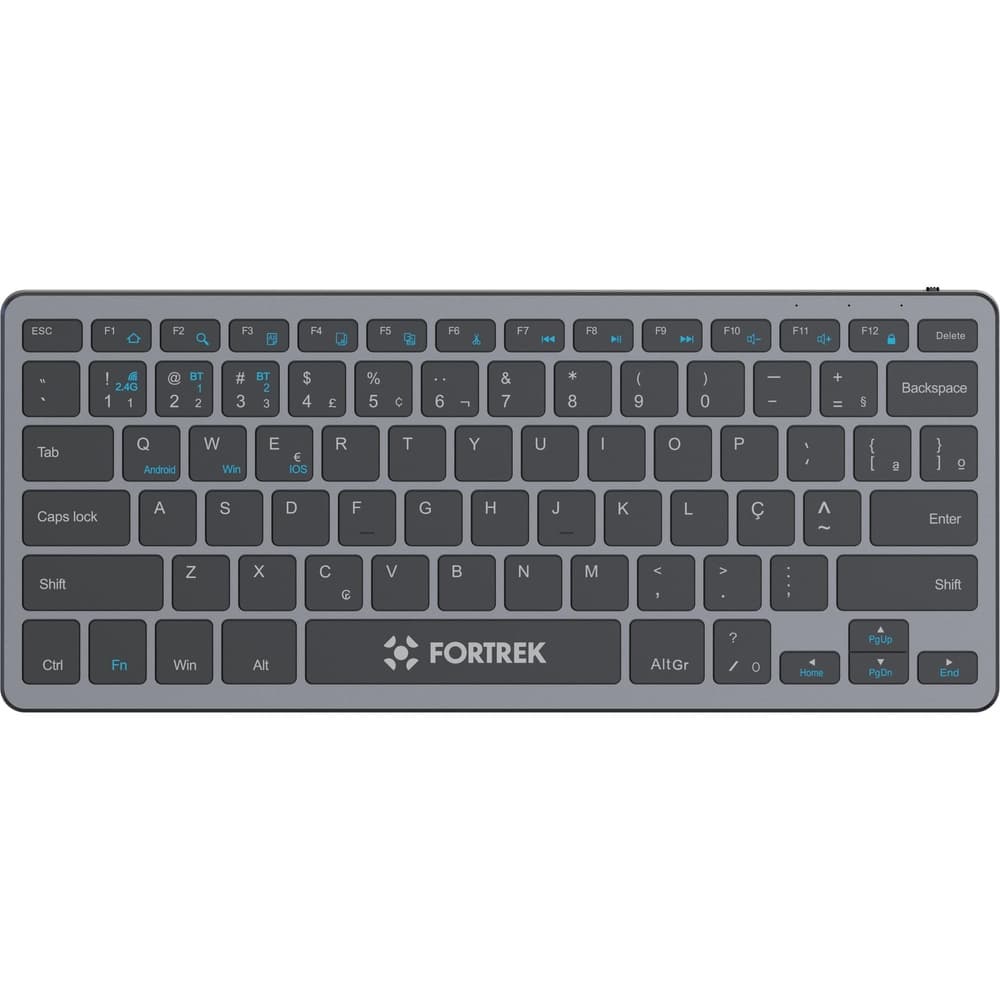 TECLADO SEM FIO BLUETOOTH OFFICE KB11 FORTREK PRETO