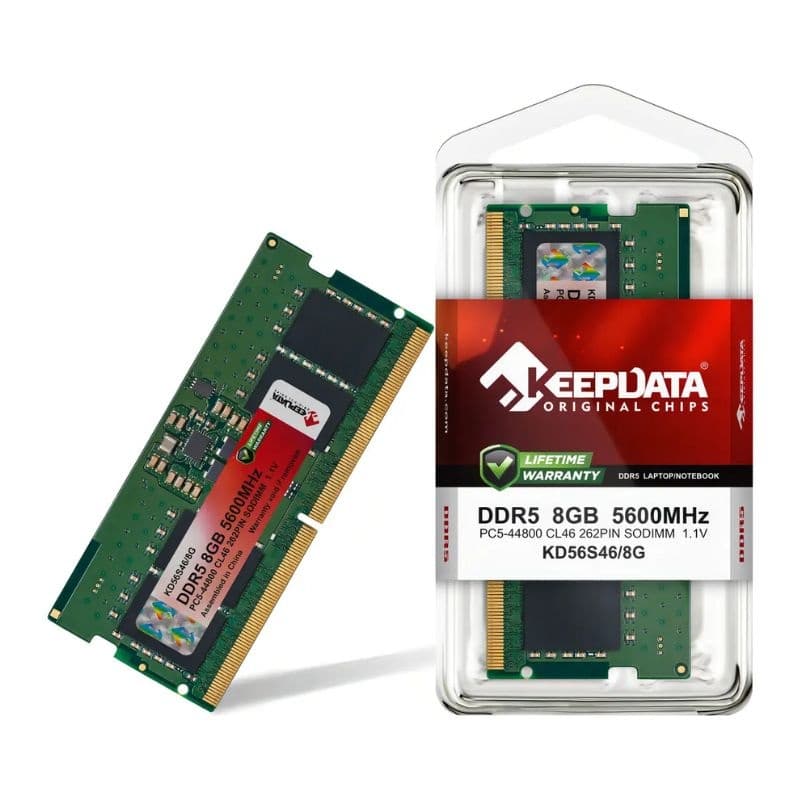 MEMÓRIA NOTEBOOK DDR5 8GB PC5600 KEEPDATA KD56S46/8G