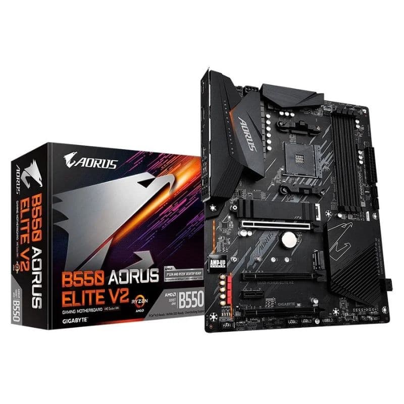 PLACA MÃE AM4 GIGABYTE AMD B550 AORUS ELITE AX V2 WIFI6 M.2/HDMI/DP DDR4