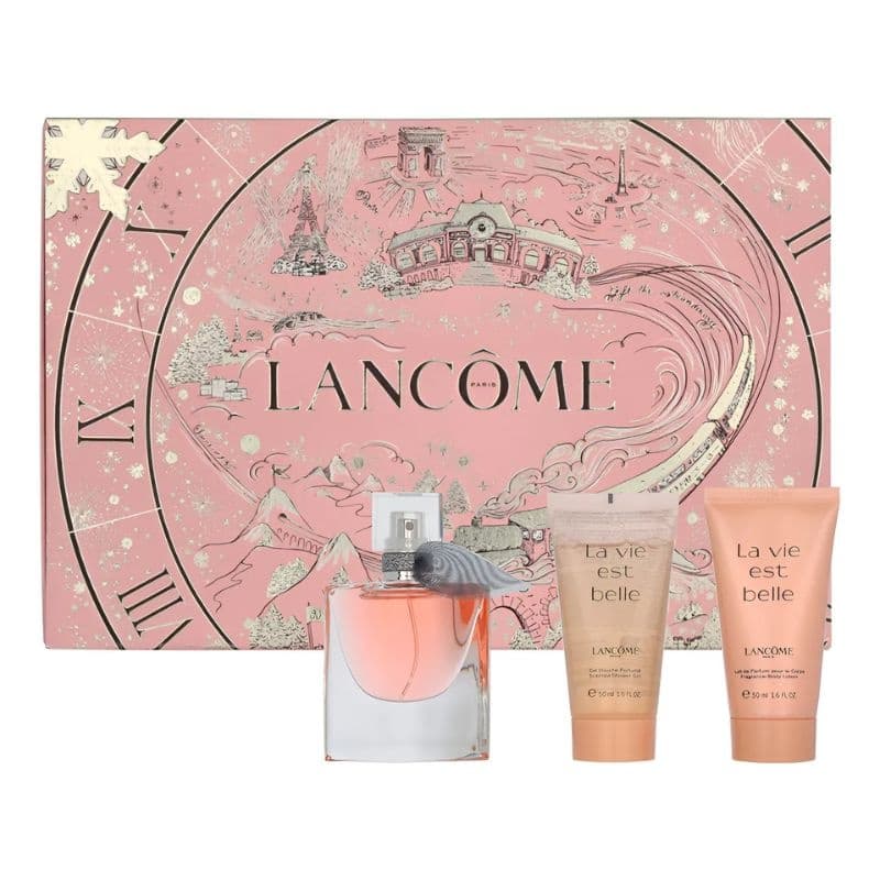 PERFUME LANCÔME LA VIE EST BELLE KIT FEMININO EDP 50ML +GEL+CREME