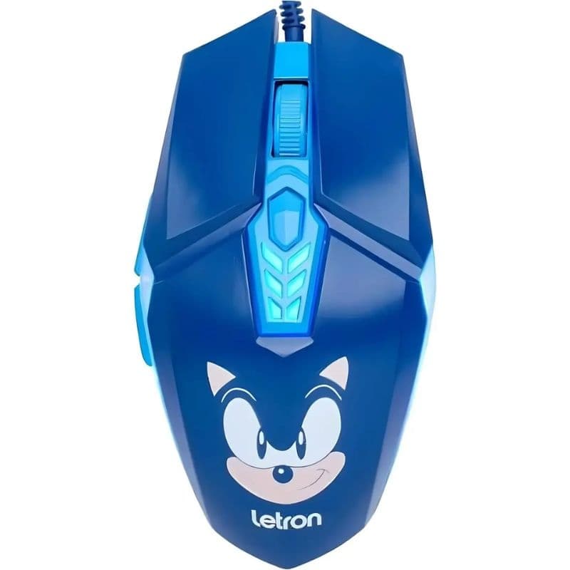 MOUSE USB GAMER 3600DPI RGB LETRON SONIC AZUL