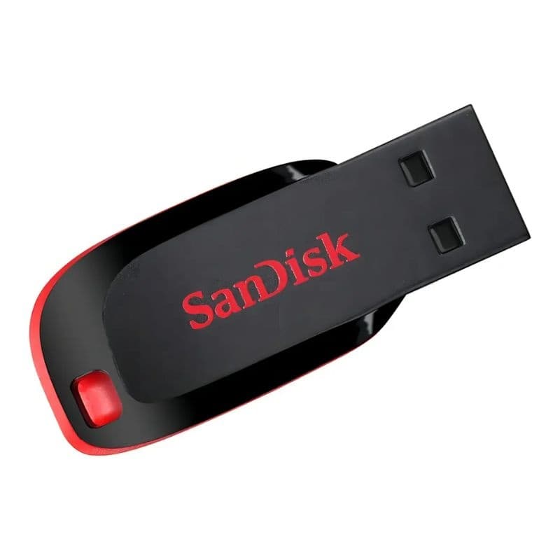 PENDRIVE 32GB SANDISK Z50 VERMELHO E PRETO USB 2.0