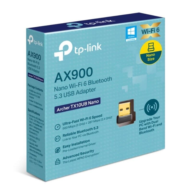 WIRELESS REDE USB TP LINK AX900 ARCHER TX10UB WIFI 6